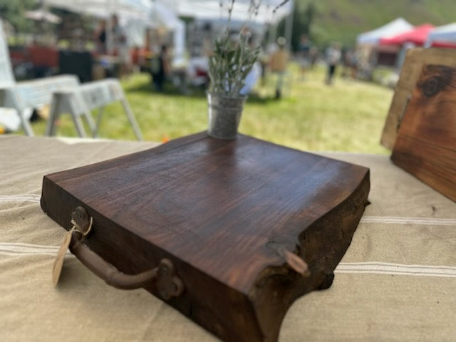 Live Edge Black Walnut Charcuterie Board